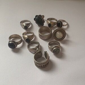 Silver rings from India